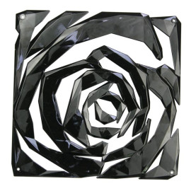 Zestaw 4 paneli dekoracyjnych (czarnych) Romance Koziol