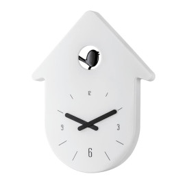 Zegar ścienny (biały) Toc Toc Koziol