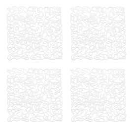 Zestaw 4 paneli dekoracyjnych (białych) Fusion Koziol