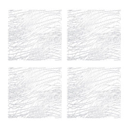 Zestaw 4 paneli dekoracyjnych (transparentnych) Silk Koziol