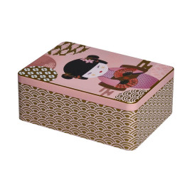 Puszka na herbatę prostokątna (różowa) Little Geisha Eigenart