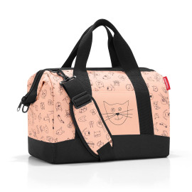 Torba podróżna Allrounder M Kids Cats and Dogs Rose Reisenthel