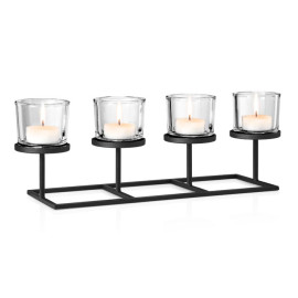 Świecznik poczwórny (52 cm) Nero Blomus