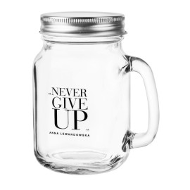 Słoik z uchem + zakrętka HPBA Anna Lewandowska Healthy Plan by Ann