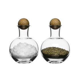 Zestaw pojemniczków na przyprawy Oval Oak Sagaform