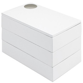 Pudełko na biżuterię (białe) Spindle Umbra 