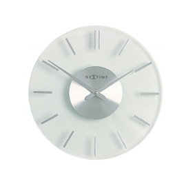 Zegar ścienny szklany (31 cm) Stripe Nextime