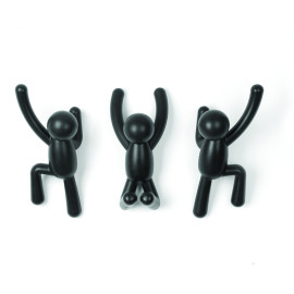 Wieszak ścienny Buddy Umbra (czarny)