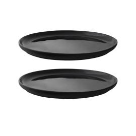 Zestaw 2 talerzy (czarnych) Theo Stelton