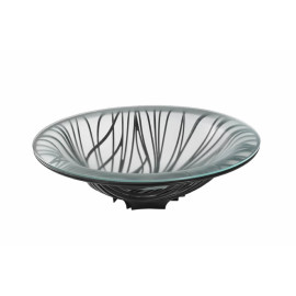 Misa na owoce ze szklanym wkładem (czarna) Flora Bugatti