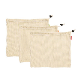 Zestaw 3 wielorazowych siatek na owoce M Zassenhaus