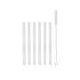 Zestaw 6 słomek szklanych 15 cm (transparentnych) Vita Vialli Design