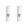 Zestaw 2 mini wazoników z serduszkiem (srebrnym) Rader