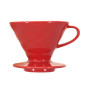 Drip ceramiczny V60-02 (czerwony) Hario