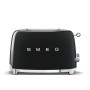 Toster na 2 kromki (czarny) 50's Style SMEG
