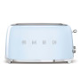 Toster na 4 kromki (pastelowy błękit) 50's Style SMEG