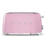 Toster na 4 kromki (pastelowy róż) 50's Style SMEG