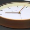 Zegar ścienny mały (biało-miedziany) Company Nextime