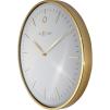 Zegar ścienny (biało-złoty) Glamour Nextime