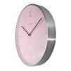 Zegar ścienny (różowy) Essential Silver Nextime