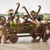 Figura, zabawka 20 cm (drewno tekowe) Małpka Kay Bojesen