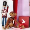 Figura, zabawka 20 cm (drewno tekowe) Małpka Kay Bojesen
