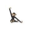 Figura, zabawka drewniana (9 cm) czarna Małpka Kay Bojesen