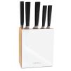 Zestaw 5 noży w bloku (biały) FINO Vialli Design