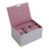 Pudełko na biżuterię, potrójne (szaro-różowe) Classic Stackers