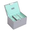 Pudełko na biżuterię 2-poziomowe (miętowe) Mini Classic Stackers