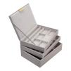 Pudełko na biżuterię, potrójne (taupe) Classic Stackers 