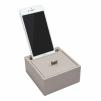 Pudełko na biżuterię ze stojakiem na telefon (taupe) Stackers