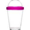 Kubek do jogurtu z pojemnikiem na musli (różowy) Fresh Sagaform