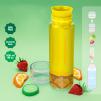 Butelka z pojemnikiem na owoce/lód Froot Infusing Bottle Mustard (ananas)