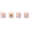 Zestaw 4 świeczników S LOVE Rader