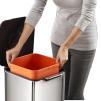 Kosz do segregacji śmieci 40 l (stalowy) Totem Compact Joseph Joseph