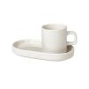Kubek do espresso + tacka (kremowe) Pilar Blomus