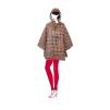 Peleryna Glencheck Red Mini Maxi Poncho Reisenthel