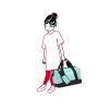 Torba podróżna Allrounder M Kids Cats and Dogs Mint Reisenthel