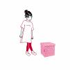 Pufa Sitbox (różowa) Kids abc Friends Reisenthel
