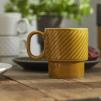 Filiżanka ceramiczna z uchem (żółta) Coffee Sagaform