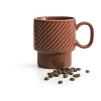 SF-5018101 Filiżanka ceramiczna z uchem (brązowa) Coffee Sagaform