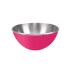 Stalowa miska 25 cm z podwójnymi ściankami (różowa) Zak! Designs
