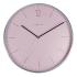 Zegar ścienny (różowy) Essential Silver Nextime