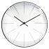 Zegar ścienny/stojący (biały) Big Stripe Mini Dome Nextime