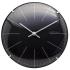 Zegar ścienny/stojący (czarny) Big Stripe Mini Dome Nextime