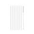 Zestaw 6 słomek szklanych 20 cm (białych) Vita Vialli Design