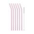 Zestaw 6 słomek szklanych 23 cm (różowych) Vita Vialli Design