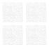 Zestaw 4 paneli dekoracyjnych (białych) Fusion Koziol