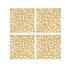 Zestaw 4 paneli dekoracyjnych Oxygen (pomarańczowych) Koziol